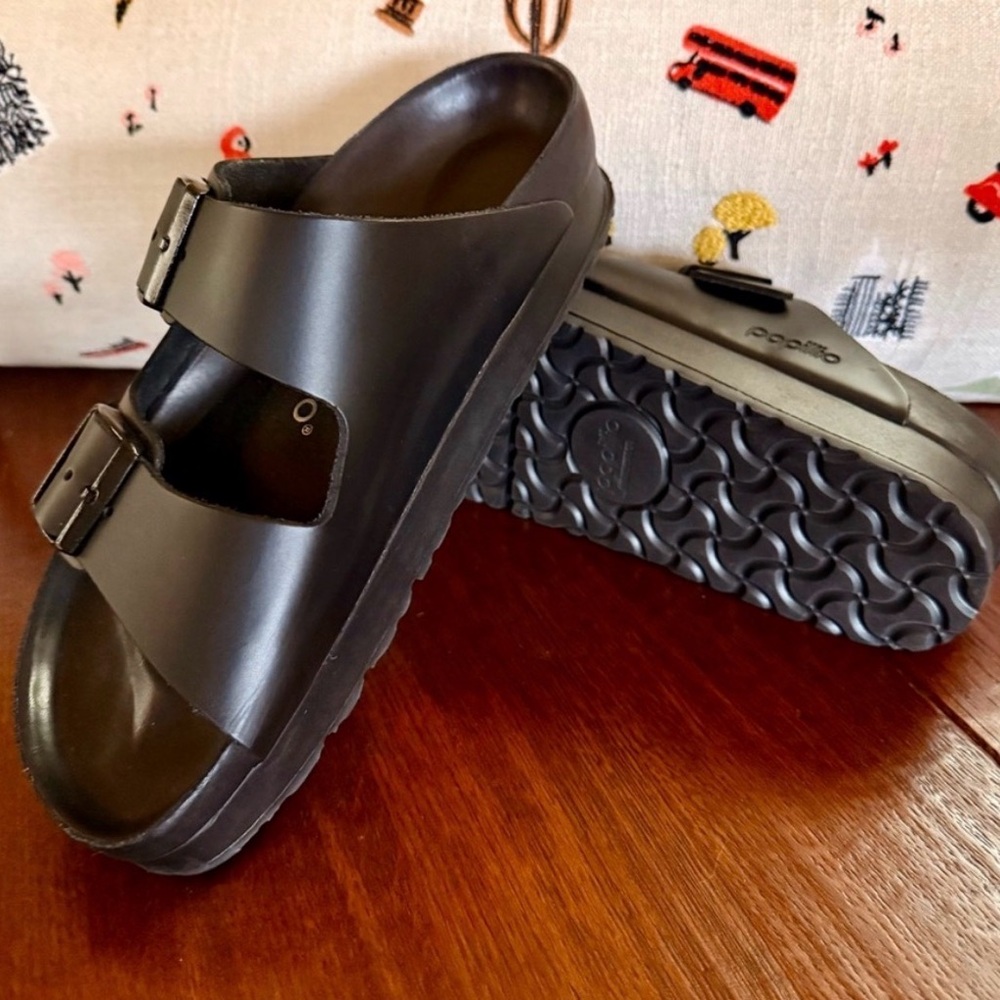Birkenstock Arizona Papillio Flex Exquisite Leather Platform Sandal 39 (8/8.5) - Picture 3 of 13